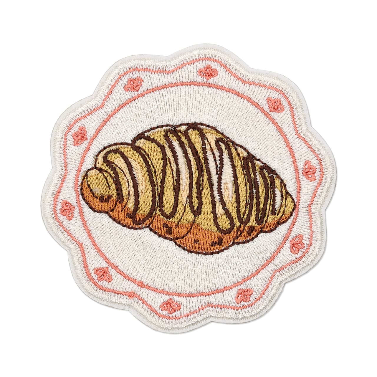 Summer Fashion Croissant Iron-On & Adhesive Embroidered Patch by Make Market®